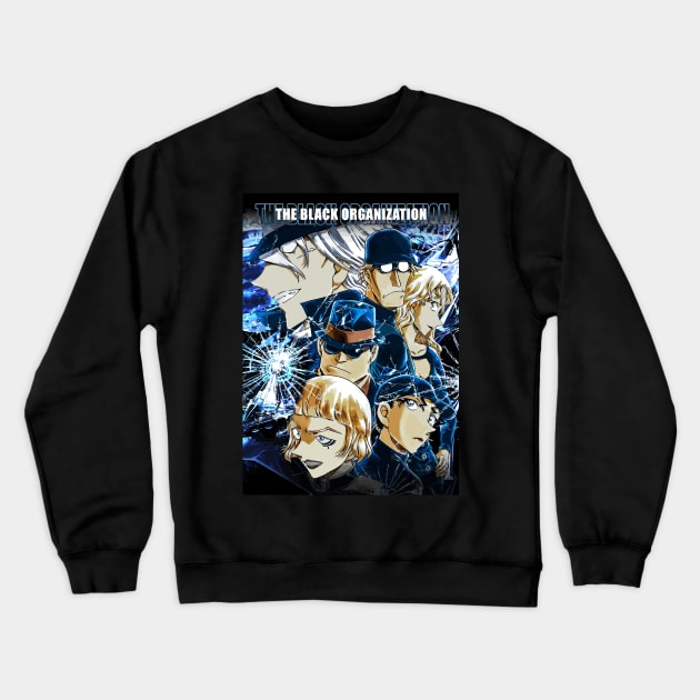 The Black Organization Crewneck Sweatshirt by syanart